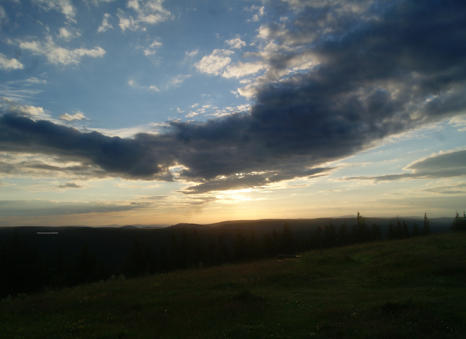 Auf den Schneekopf in Thüringen ein Inposantes Wolkenspiel 31.07.2016