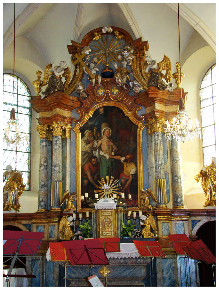 Auf den spuren haydns - besuch der kirche in rohrau (geburtsort haydns) anläßlich des