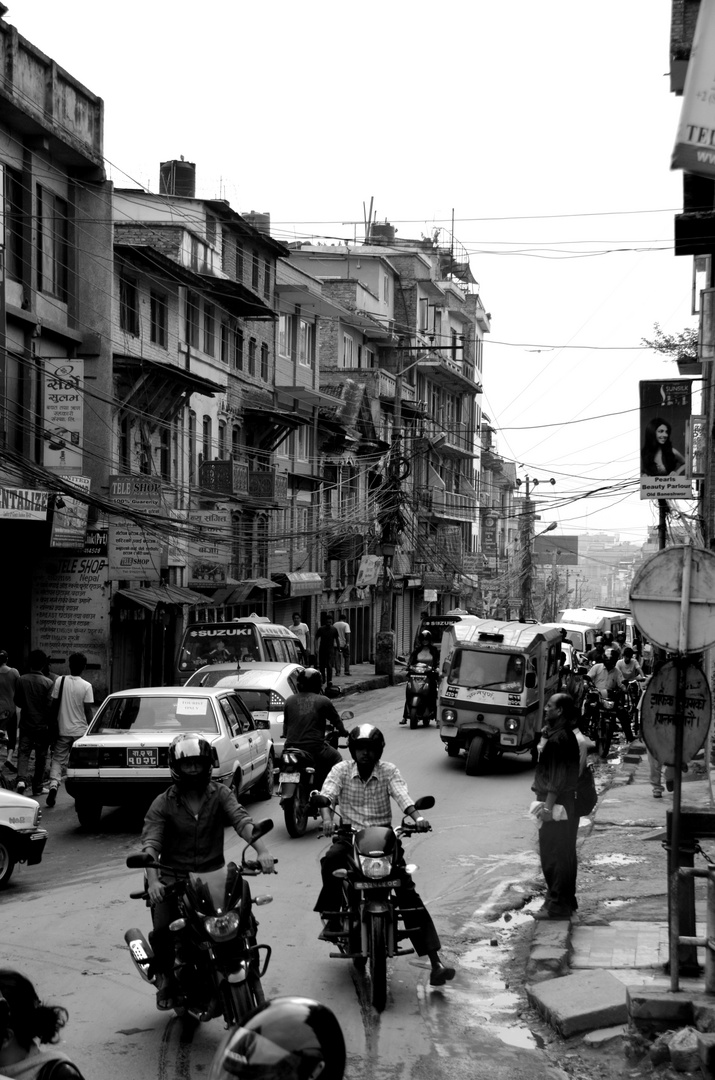 Auf den Straßen von Kathmandu