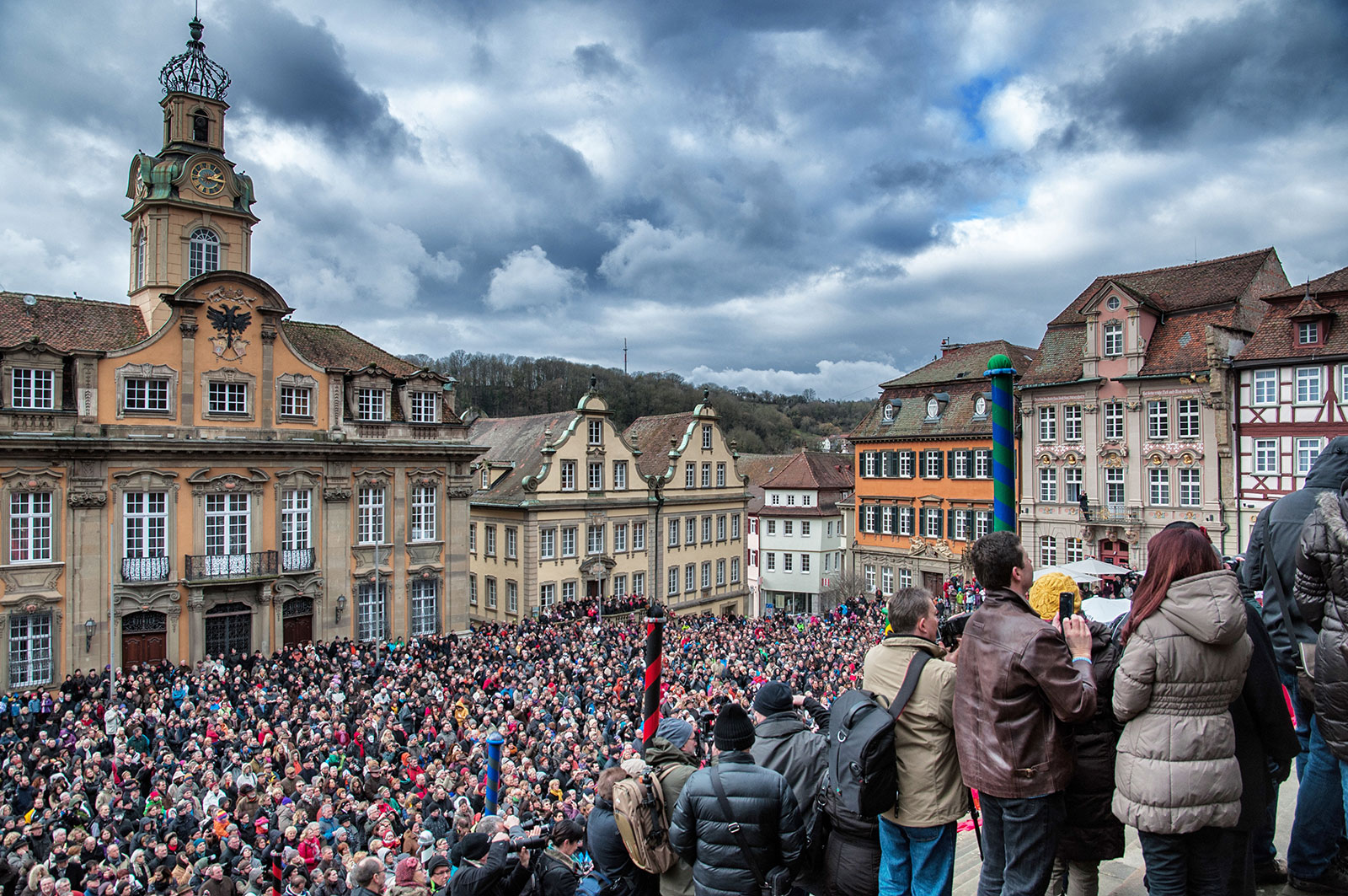 Auf den Stufen von St. Michael in Schwäbisch Hall