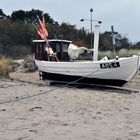 auf den Trockendock am Strand