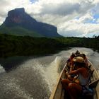 Auf den Weg zu den Angel Falls, dem höchsten Wasserfall der Welt in Venezuela