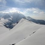 Auf der 3899m hohen Gobba de Rollin