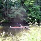 Auf der Alster in Hamburg-Poppenbüttel