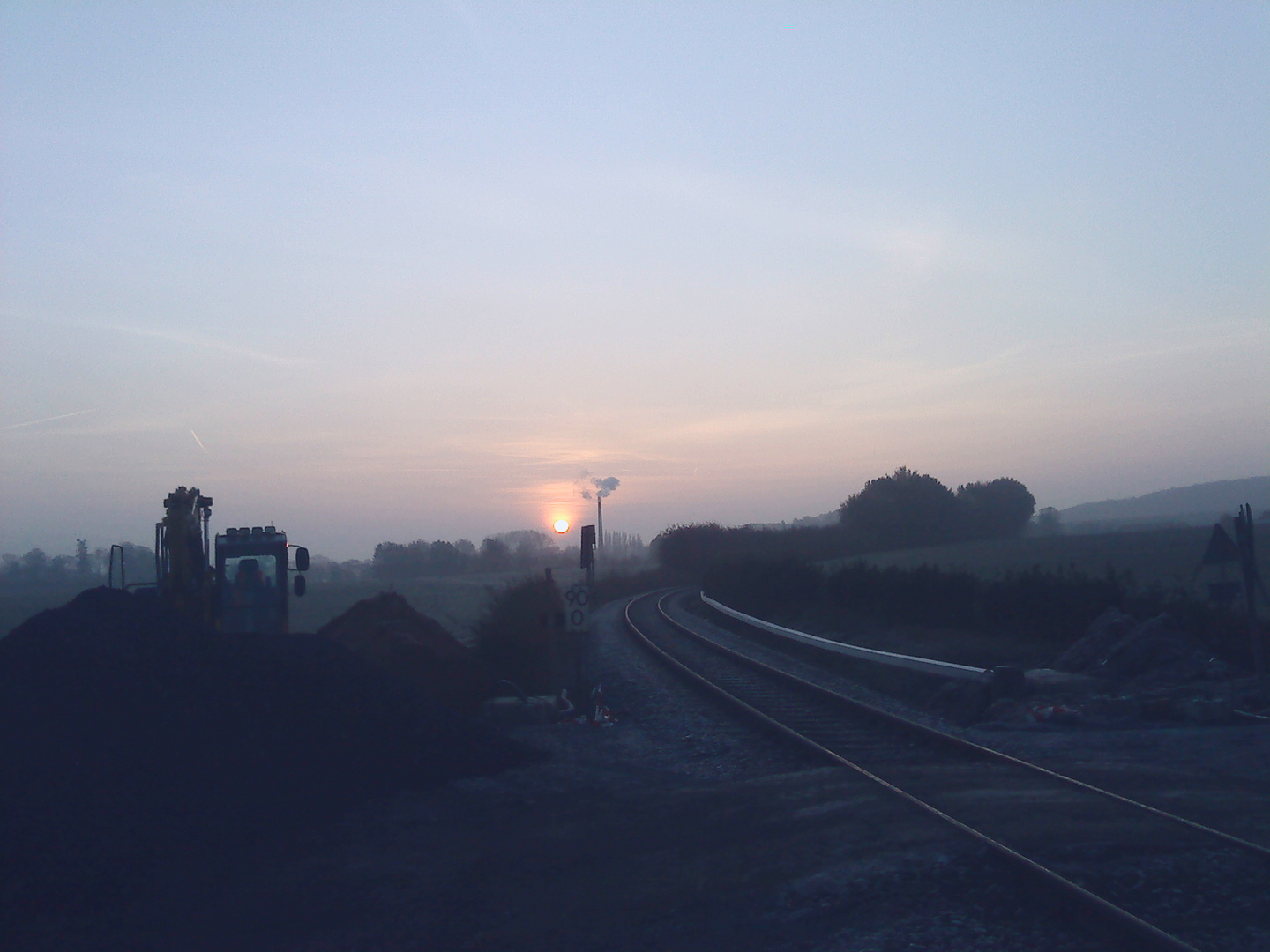 Auf der Arbeit am Frühen Morgen