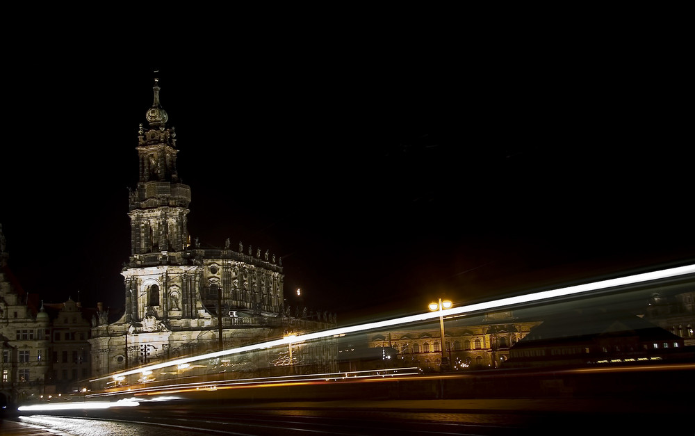 Auf der Augustusbrücke.