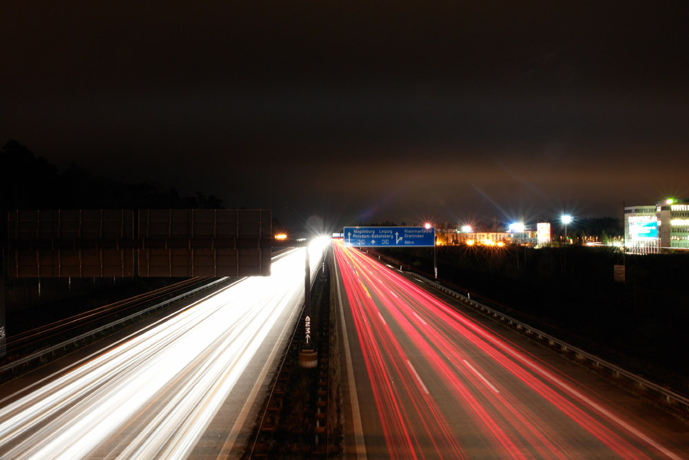 Auf der Autobahn