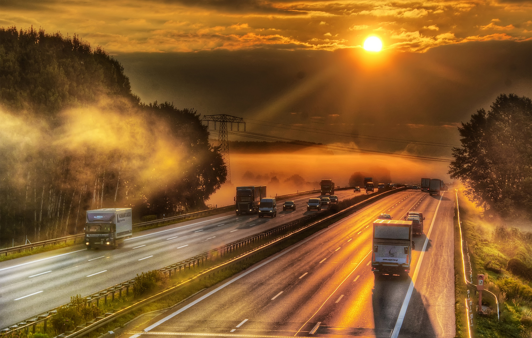 Auf der Autobahn