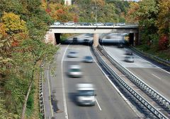 auf der Autobahn -