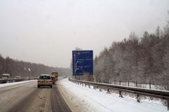 auf der Autobahn