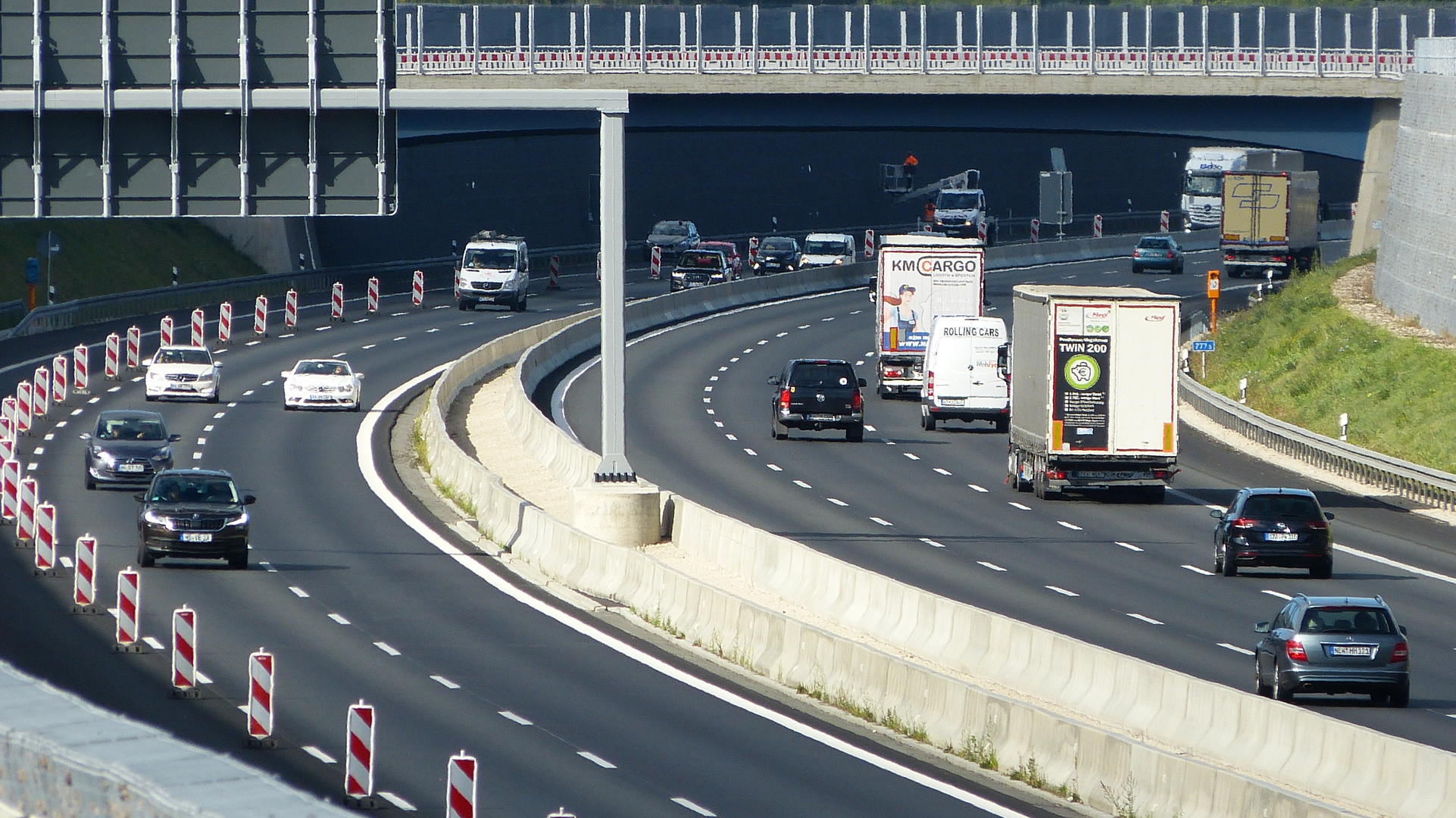 auf der Autobahn