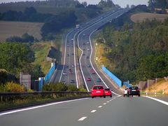 Auf der Autobahn ...