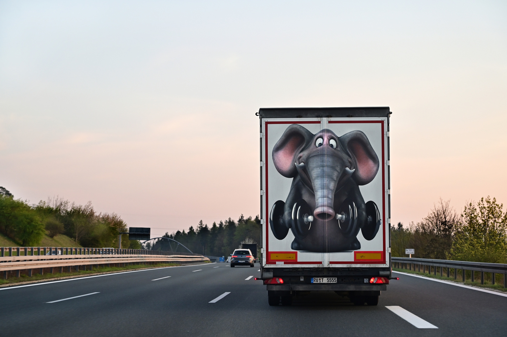 Auf der Autobahn........