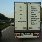 Auf der Autobahn hinter Nürnberg