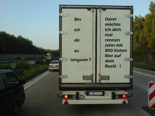 Auf der Autobahn hinter Nürnberg