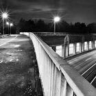 Auf der Autobahnbrücke