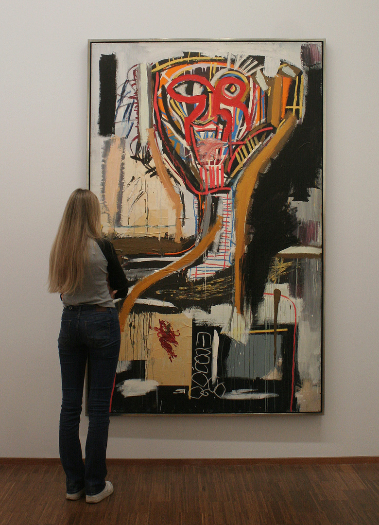 Auf der Basquiat-Ausstellung