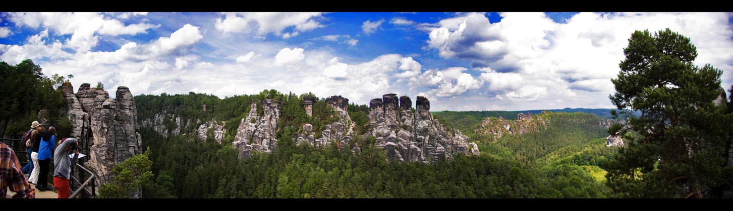 Auf der Bastei . . . .