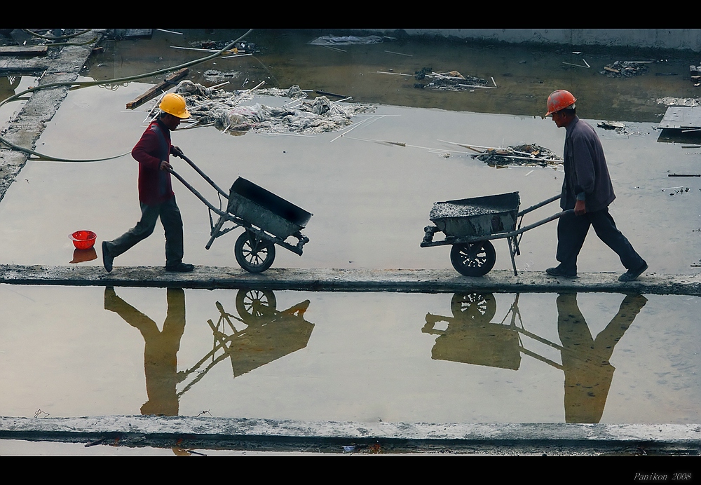 auf der Baustelle