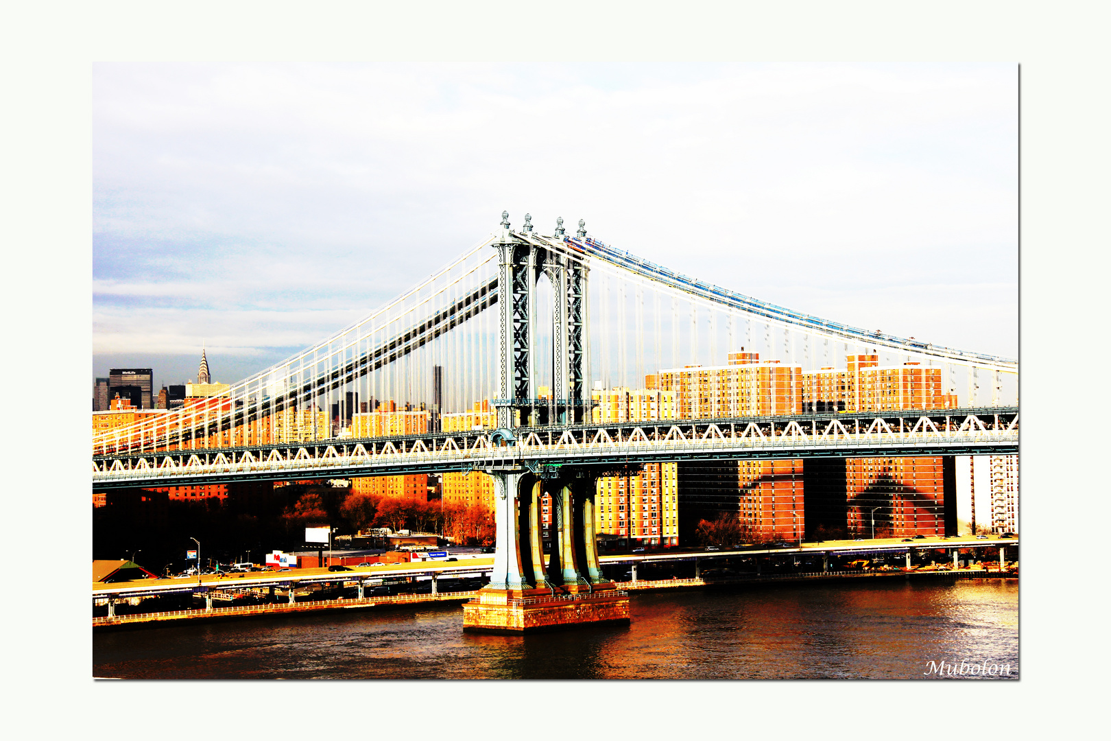 Auf der Brooklyn Bridge