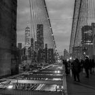 Auf der  Brooklyn Bridge 