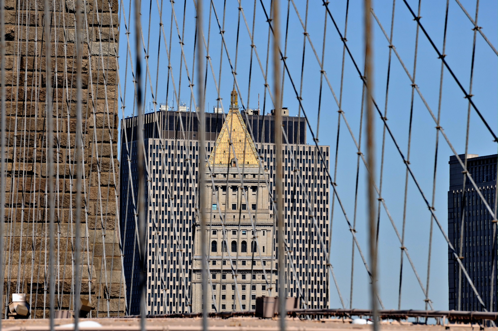 Auf der Brooklyn Bridge