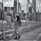 Auf der Brooklyn Bridge