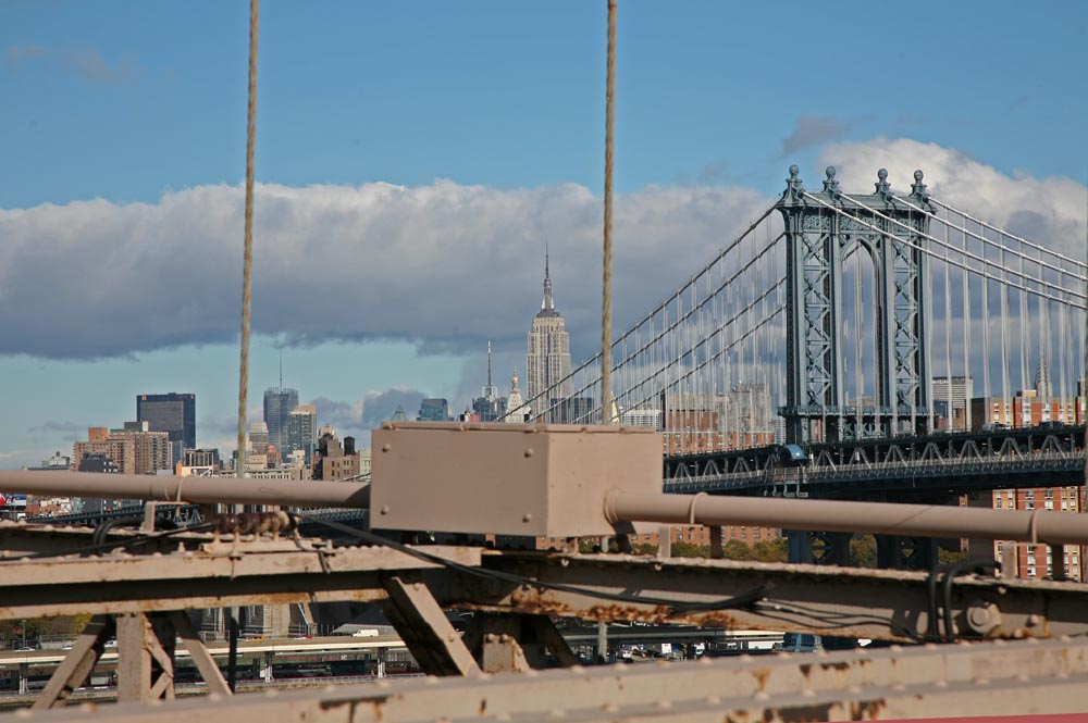 Auf der Brooklyn Bridge