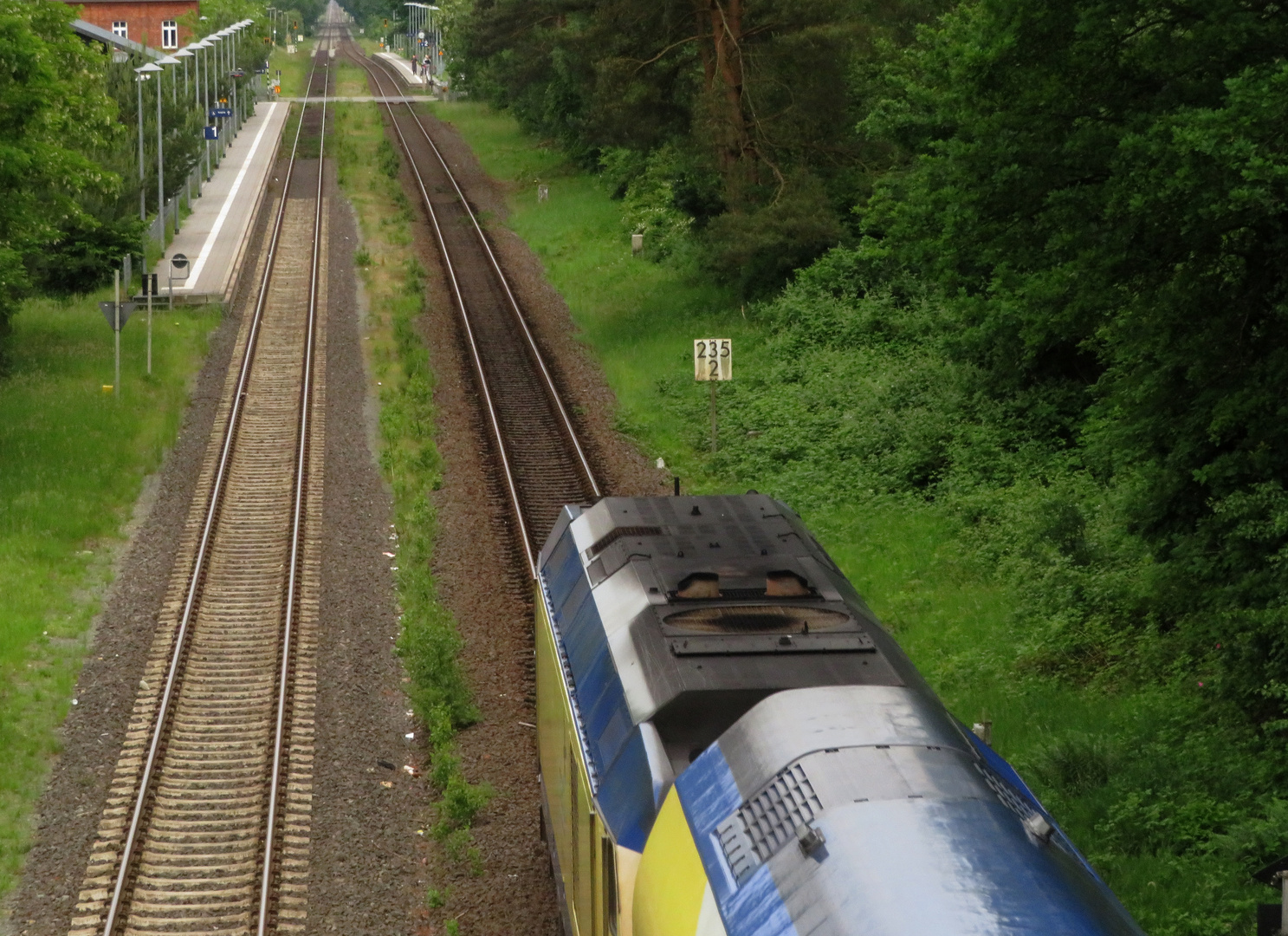 Auf der Brücke der B495 