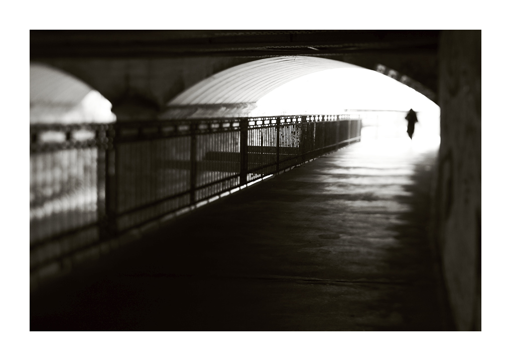 Auf der Brücke unter der Brücke