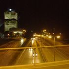 Auf der Brücke zum Olympiapark