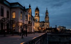 Auf der Brühl'schen Terrasse in Dresden