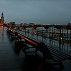 Auf der Brühlschen Terrasse in Dresden ...