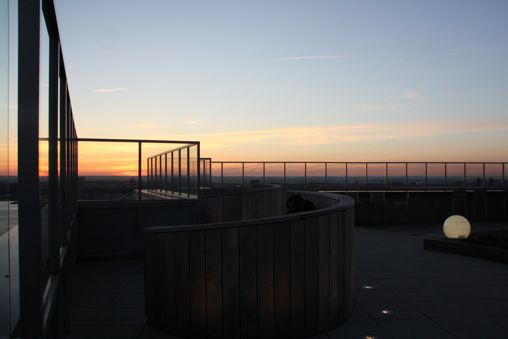 Auf der Dachterrasse