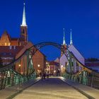 Auf der Dombrücke in Breslau 