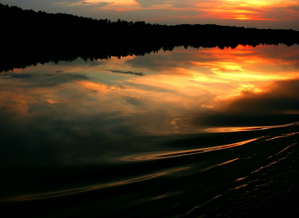 Auf der Donau - Sonnenaufgang -