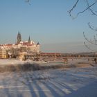 Auf der Elbbrücke in Meißen