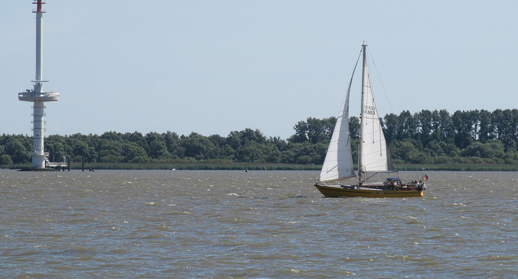 auf der Elbe segeln ...