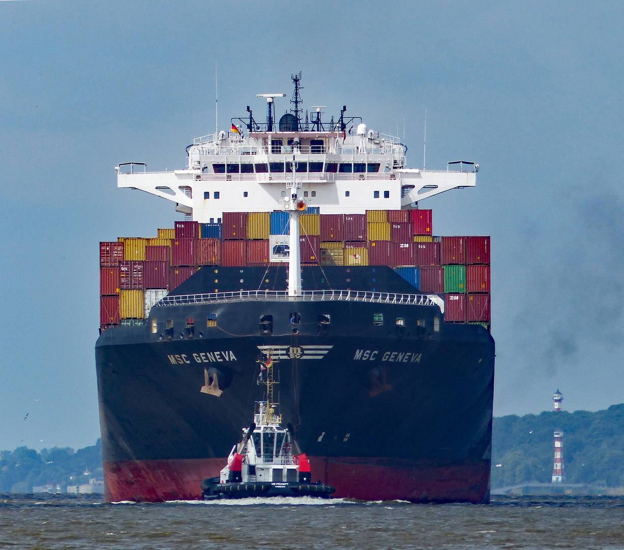 Auf der Elbe vor Blankenese.....