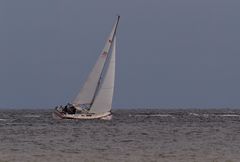 Auf der Elbe vor Cuxhaven