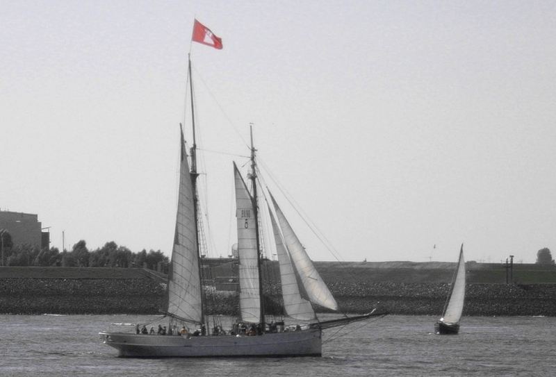 Auf der Elbe zwischen Hamburg und Blankenese