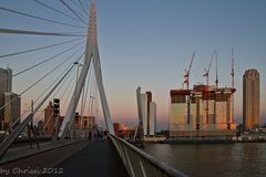 Auf der Erasmussbrücke Rotterdam