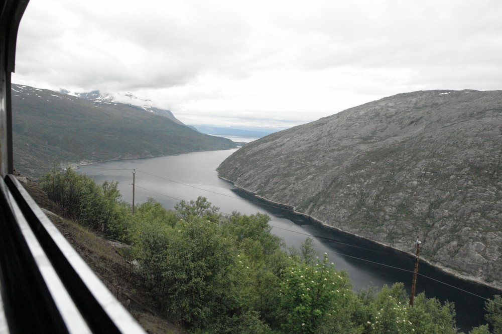 Auf der Erzbahn-Trasse  Kiruna - Narvik