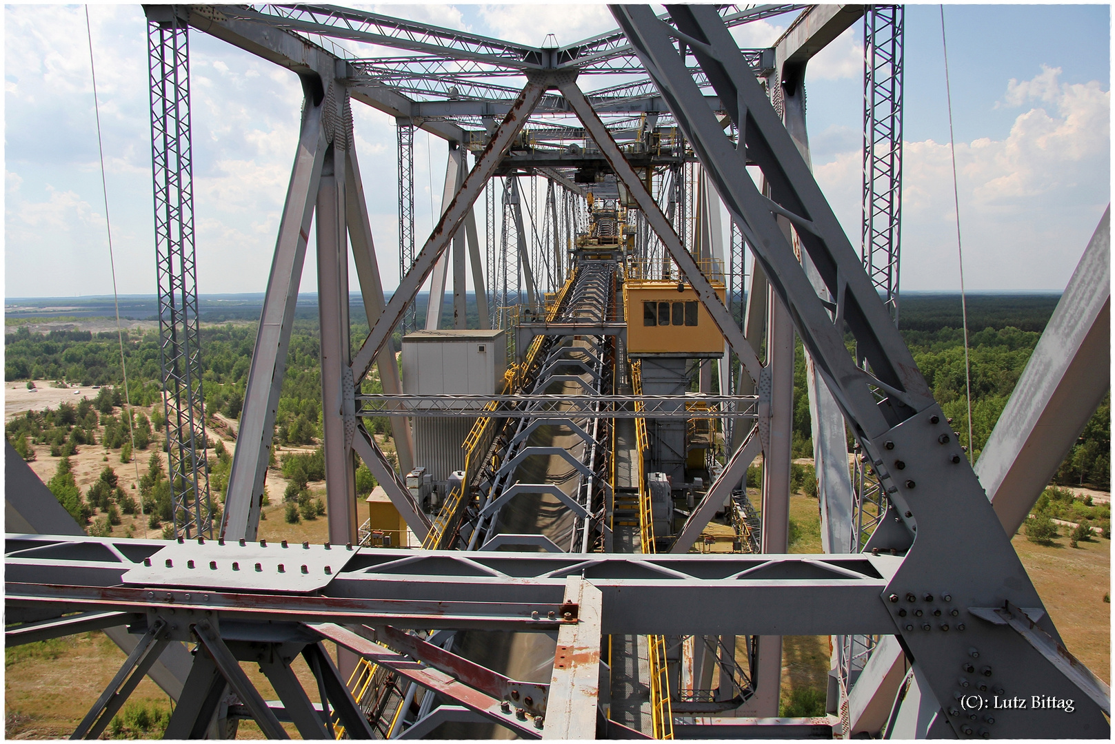 Auf der F60 Förderbrücke Lichterfeld