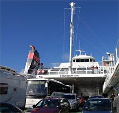 auf der Fähre - na balsa