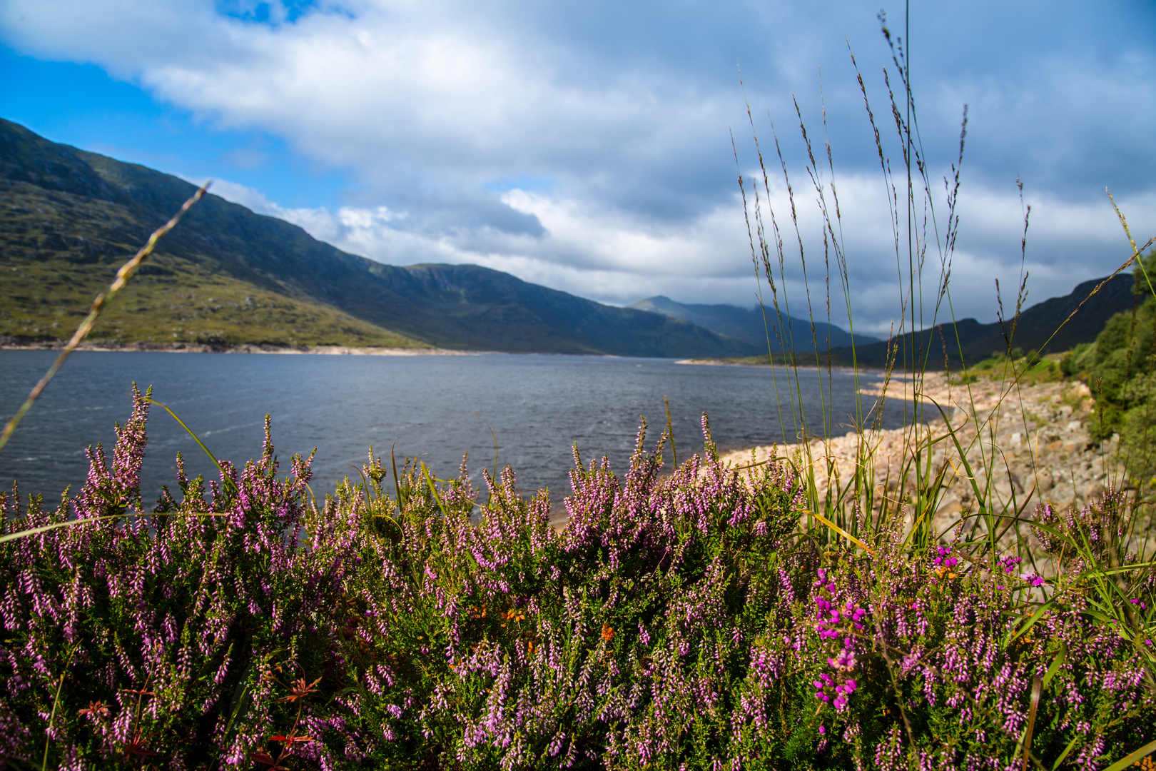 auf der Fahrt durch die Highlands