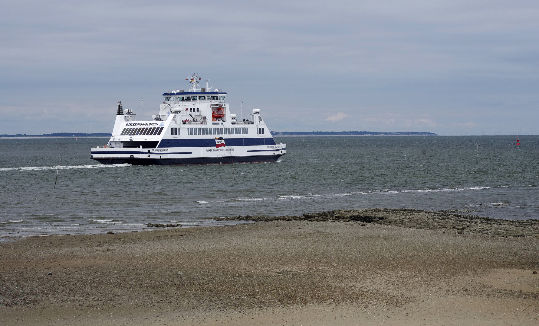 auf der Fahrt ins Wattenmeer