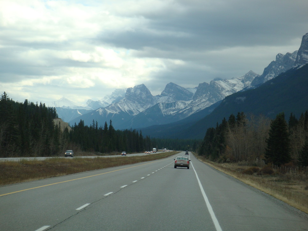 Auf der Fahrt von Banff nach Calgary