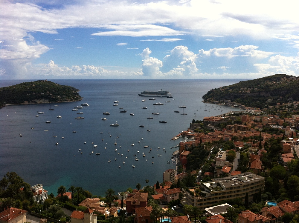 Auf der Fahrt von Nizza nach Monaco - Villefranche