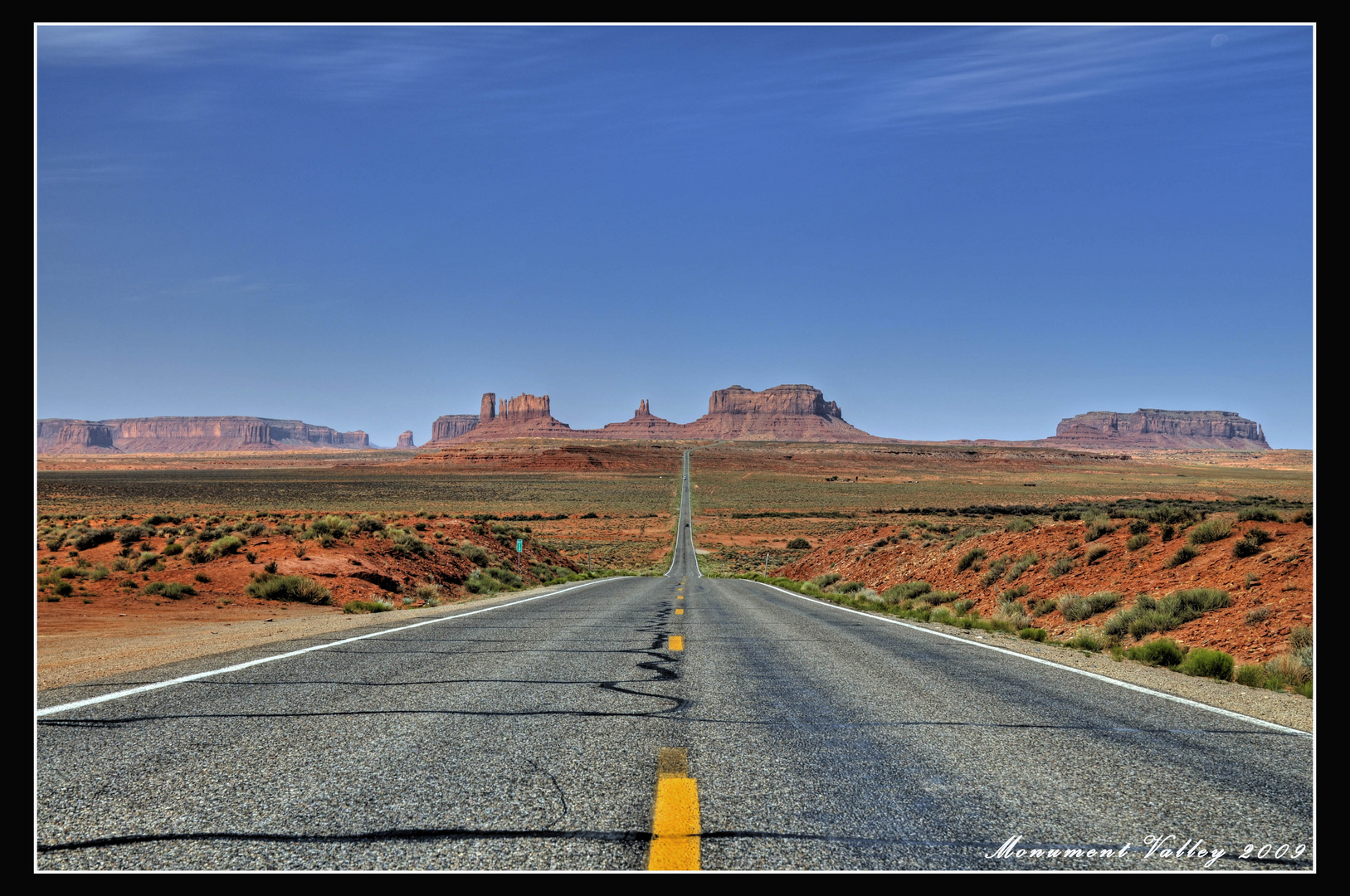 Auf der Fahrt zum Monument Valley aus dem Arches NP